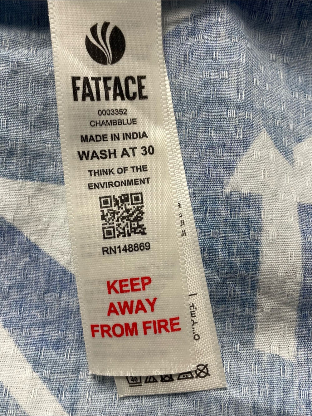 Fat Face Blue Dress Size 12 - Picture 6 of 7